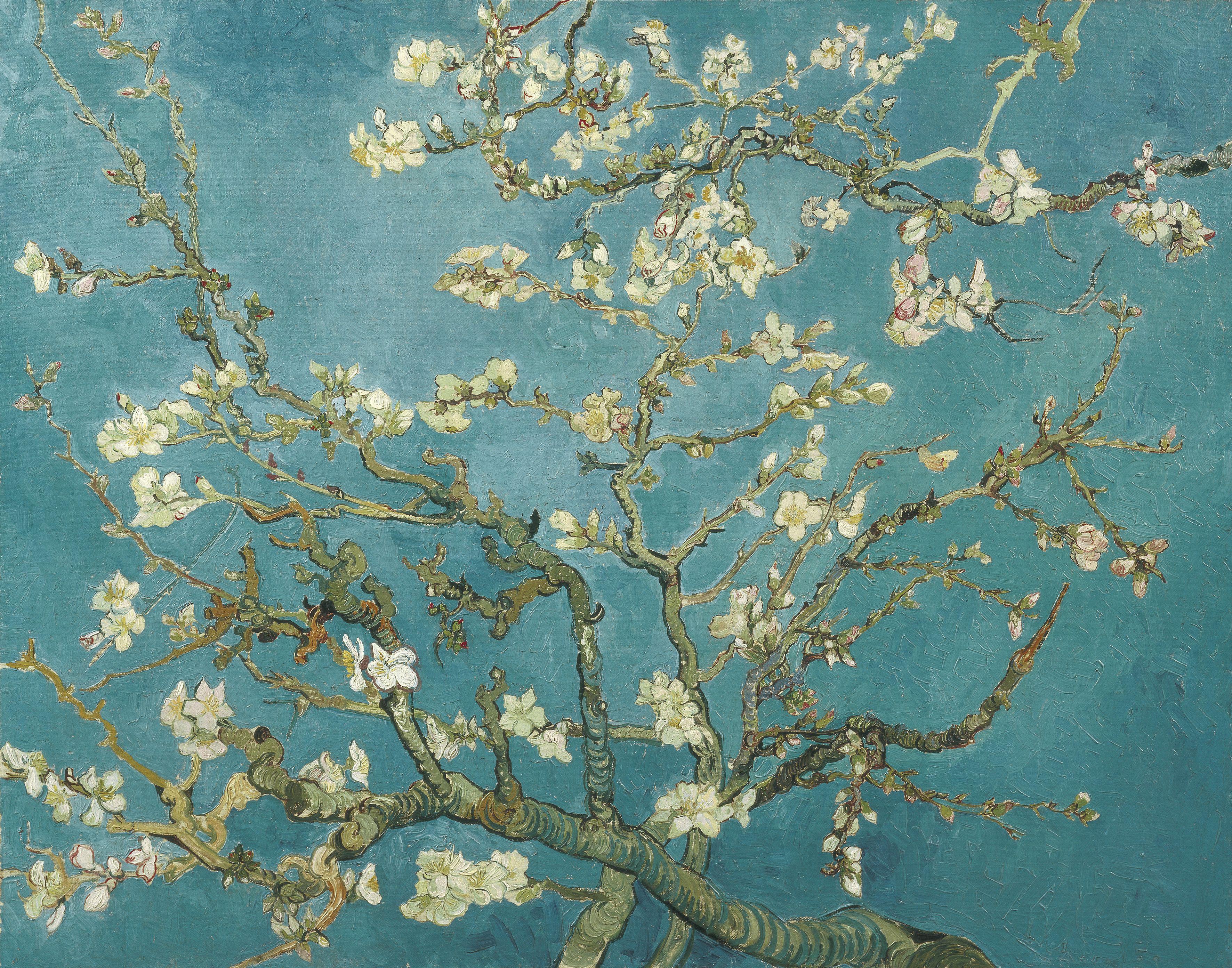 Vincent van Gogh's Almond Blossom painting, created in 1890